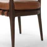 Featuring Dane Sonoma Chestnut Dining Chair by Four Hands at Amethyst Home. Indulge in the refined elegance of the Dane Sonoma Chestnut Dining Chair. With its classic design and luxurious chestnut finish, this dining chair is the perfect addition to any upscale dining room. Its sturdy construction ensures both style and comfort, making every meal a lavish ex. Amethyst Home provides interior design, new home construction design consulting, vintage area rugs, and lighting in the Portland metro area.