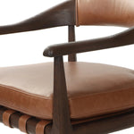 Featuring Dane Sonoma Chestnut Dining Chair by Four Hands at Amethyst Home. Indulge in the refined elegance of the Dane Sonoma Chestnut Dining Chair. With its classic design and luxurious chestnut finish, this dining chair is the perfect addition to any upscale dining room. Its sturdy construction ensures both style and comfort, making every meal a lavish . Amethyst Home provides interior design, new home construction design consulting, vintage area rugs, and lighting in the Washington metro area.