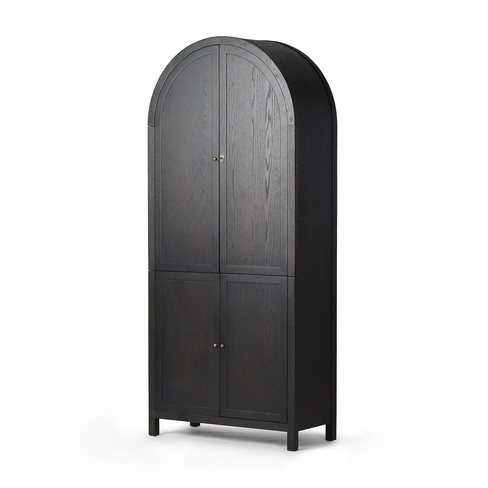 Featuring Darts Tonal Dartboard Cabinet by Four Hands at Amethyst Home. Sleek and full of surprises. This arched cabinet features lockable top doors that open to reveal a regulation size, mounting height sisal dart board, surrounded by cork backing. A full set of tungsten darts comes in an enclosed drawer, with a built-in chalk scoreboard and ample bar sto. Amethyst Home provides interior design, new home construction design consulting, vintage area rugs, and lighting in the Scottsdale metro area.