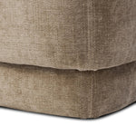 Heart-shaped for a playful addition to the bedroom or living room, this velvety ottoman is texturally soft Amethyst Home provides interior design, new home construction design consulting, vintage area rugs, and lighting in the Houston metro area.