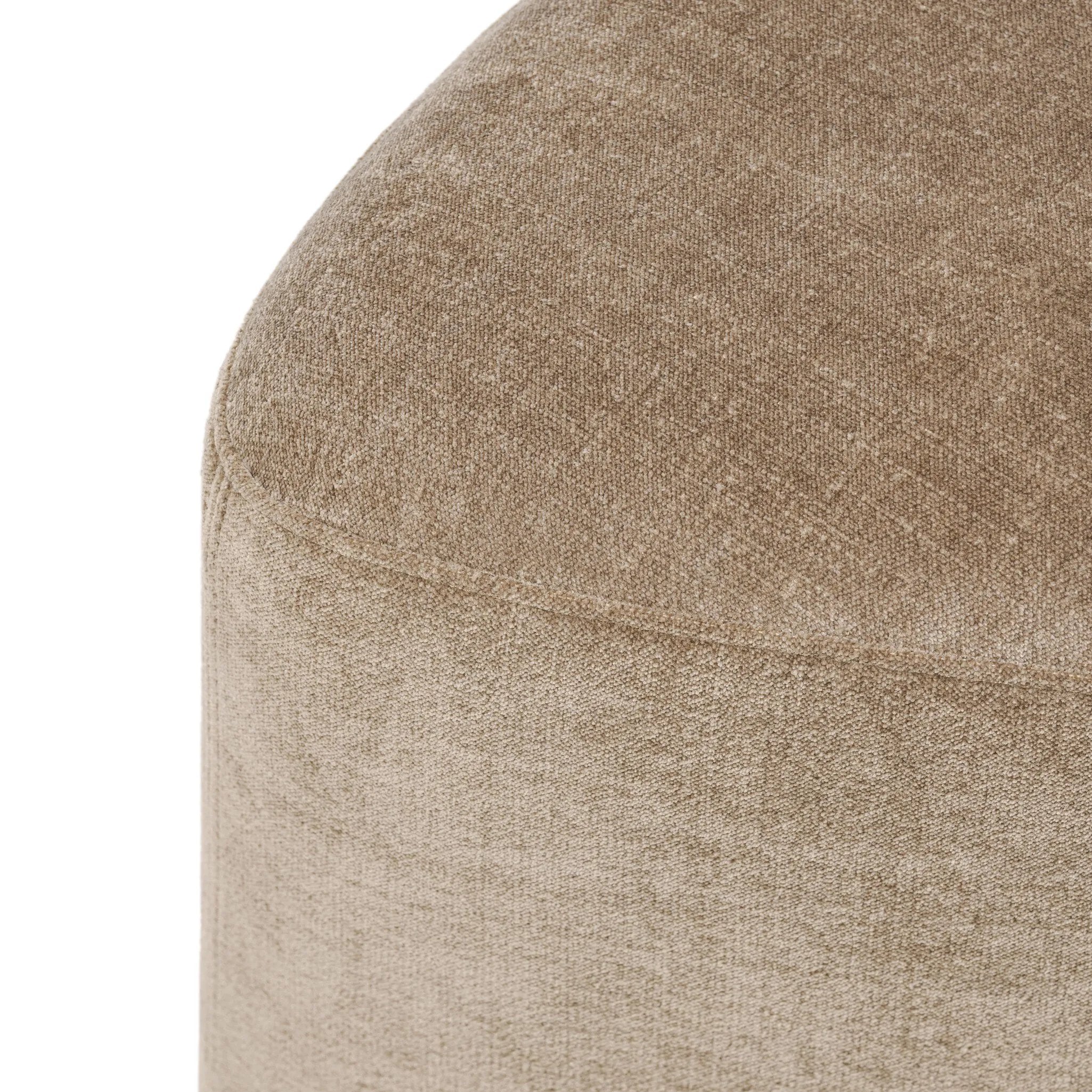 Heart-shaped for a playful addition to the bedroom or living room, this velvety ottoman is texturally soft Amethyst Home provides interior design, new home construction design consulting, vintage area rugs, and lighting in the Seattle metro area.