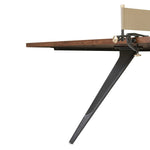 Dual-function fun is the star of this ping pong table from District Eight. Its light minimalist design channels industrial features like an oak plane top, cast iron legs and a leather sling net attached with steel clamps, which can be easily removed to become a dining table that seats 12. Amethyst Home provides interior design, new home construction design consulting, vintage area rugs, and lighting in the Omaha metro area.