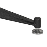 All in. The wood table top of this poker table from District Eight is finished in felt for easy card grabbing, and accented by a leather cushioned edge for comfort. Supported by an industrial cast iron trestle pedestal base, finished with adjustable feet. Amethyst Home provides interior design, new home construction design consulting, vintage area rugs, and lighting in the Winter Garden metro area.