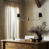Featuring Dudley Dark Antique Iron Linear Chandelier by Four Hands at Amethyst Home. A linear chandelier reinterprets a classic design with its modern, structured lines. Crafted from iron and refreshed with a dark antique finish.
Overall Dimensions: 7.0" L x 44.5 " W x 18.75" H
Collection: CamdenColors: Dark Antique Iron, Black CordMaterials: Iron, Thermoplasti. Amethyst Home provides interior design, new home construction design consulting, vintage area rugs, and lighting in the Omaha metro area.