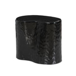 Add an organic element anywhere. Made from cast aluminum with a glossy black finish, a fluid-shaped end table makes a major material statement in any space. With a spacious top, it's perfectly sized for your favorite book and nightcap.As lovers of natural style at Amethyst, we love the nature inspired Dulcie End Table. Amethyst Home provides interior design, new home construction design consulting, vintage area rugs, and lighting in the Portland metro area.