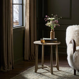 Featuring Dupree Washed Oak End Table by Four Hands at Amethyst Home. A simple oak table with a warm, light finish features subtle leg details for an artisan touch. Perfectly sized to keep your favorite book or drink within reach, in any space or style. Overall Dimensions: 20.00"w x 20.00"d x 22.00"h. Amethyst Home provides interior design, new home construction design consulting, vintage area rugs, and lighting in the Los Angeles metro area.