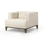 Featuring Dylan Kerbey Taupe Chair by Four Hands at Amethyst Home. Overall Dimensions: 34.75"w x 34.75"d x 25.25"hWeight : 57.54 lbsMaterials: 96% Polyester, 4% Acrylic, Solid Parawood. Amethyst Home provides interior design, new home construction design consulting, vintage area rugs, and lighting in the Miami metro area.