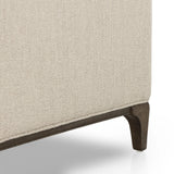 Featuring Dylan Kerbey Taupe Chair by Four Hands at Amethyst Home. Overall Dimensions: 34.75"w x 34.75"d x 25.25"hWeight : 57.54 lbsMaterials: 96% Polyester, 4% Acrylic, Solid Parawood. Amethyst Home provides interior design, new home construction design consulting, vintage area rugs, and lighting in the Nashville metro area.