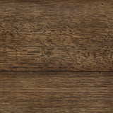 This Wabi Sabi-inspired accent bench feels like a family heirloom, thanks to the timeless look of burnt bleached oak. A trellis base, wide planked top and natural cracks and graining reflect the artisanship behind this special found-feeling pieces Amethyst Home provides interior design, new home construction design consulting, vintage area rugs, and lighting in the Dallas metro area.