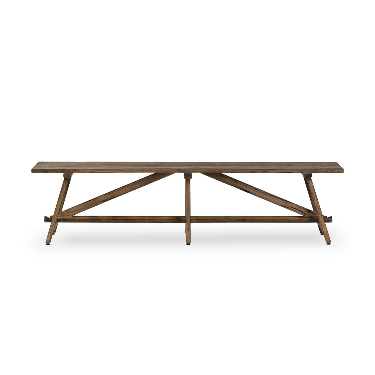 Elio Burnt Bleached Oak Accent Bench | ready to ship!