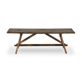 Featuring Elio Burnt Bleached Oak Small Coffee Table by Four Hands at Amethyst Home. Center your living space with a Wabi Sabi-inspired coffee table. Crafted from burnt bleached oak with a trellis base and wide plank top, this artisanal piece embraces the natural cracks and graining reflective of organic materials to bring a beautiful, character-rich look to y. Amethyst Home provides interior design, new home construction design consulting, vintage area rugs, and lighting in the Boston metro area.