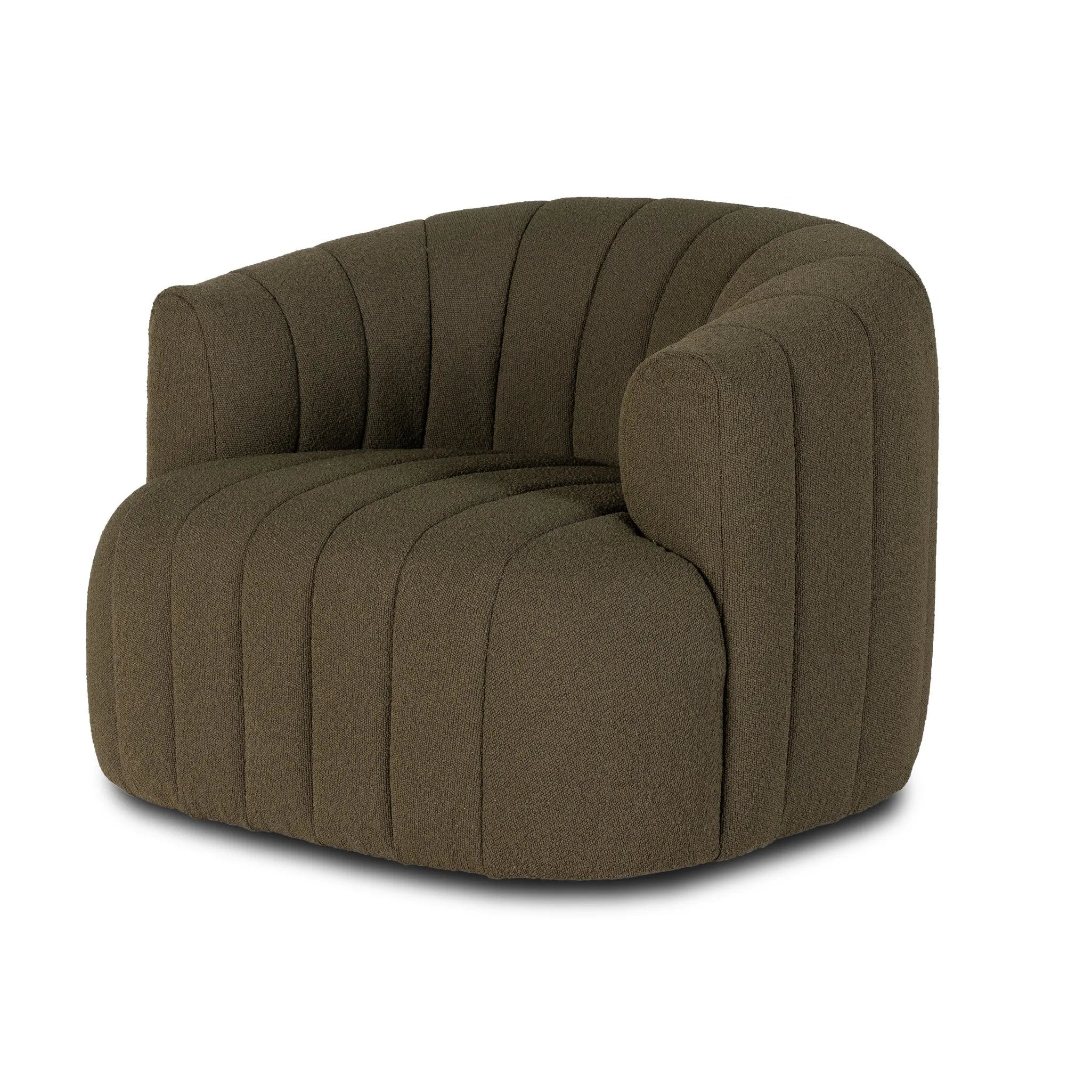 Meet the chair that offers it all: curves, color, texture, durability, and sustainability. All atop a modern 360-degree swivel. Easy to clean and made from fully recyclable materials, FIQA fabrics are machine-washable, stain-resistant, water-repellent and antimicrobial Amethyst Home provides interior design, new home construction design consulting, vintage area rugs, and lighting in the Houston metro area.