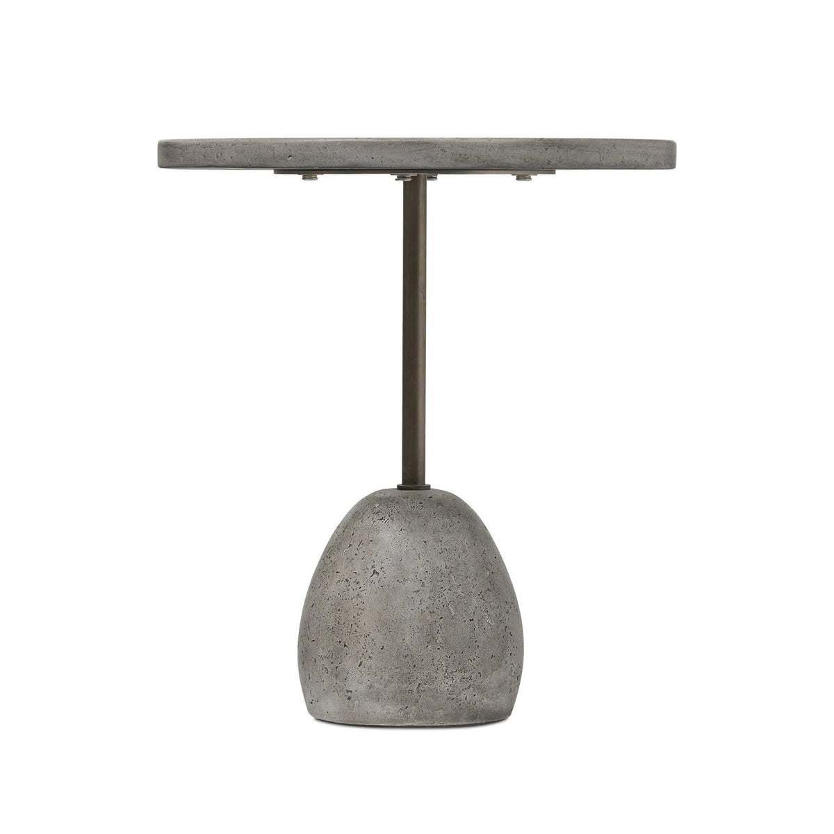Emens Aged Smoke Concrete Outdoor End Table | ready to ship!
