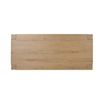 Built from thick-cut oak and veneers with an aged smoked finish, this farmhouse-inspired dining table features chunky squared legs. Seats eight comfortably Amethyst Home provides interior design, new home construction design consulting, vintage area rugs, and lighting in the Winter Garden metro area.
