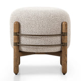 Featuring Enfield Astor Stone Ottoman by Four Hands at Amethyst Home. Accented by slim iron stretchers, solid oak legs form a cradle frame for this hip ottoman that feels fresh and vintage at once. Performance fabrics are specially created to withstand spills, stains, high traffic and wear, ensuring long-term comfort and unmatched durability.Overall Dime. Amethyst Home provides interior design, new home construction design consulting, vintage area rugs, and lighting in the Laguna Beach metro area.