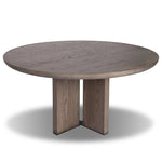 Inspired by minimalist Nordic design, a grey-finished oak dining table has a base of four plinth legs for a simple but impactful detail Amethyst Home provides interior design, new home construction design consulting, vintage area rugs, and lighting in the Park City metro area.