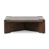 A simple shape is elevated with an X-style cradle base and pull through detailing. Made of solid oak, featuring a deep tobacco finish Amethyst Home provides interior design, new home construction design consulting, vintage area rugs, and lighting in the Seattle metro area.