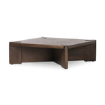 A simple shape is elevated with an X-style cradle base and pull through detailing. Made of solid oak, featuring a deep tobacco finish Amethyst Home provides interior design, new home construction design consulting, vintage area rugs, and lighting in the Winter Garden metro area.