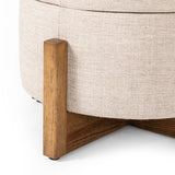 Featuring Esben Alcala Wheat Storage Ottoman by Four Hands at Amethyst Home. 25"Overall Dimensions: 25.00"w x 25.00"d x 20.00"hWeight: 32.63 lbs39"Overall Dimensions: 39.00"w x 39.00"d x 17.50"hWeight: 58.86 lbsMaterials: 70% Polyester, 20% Viscose (Rayon), 10% Flax/Linen, Solid Oak, 100% Polyester. Amethyst Home provides interior design, new home construction design consulting, vintage area rugs, and lighting in the Houston metro area.