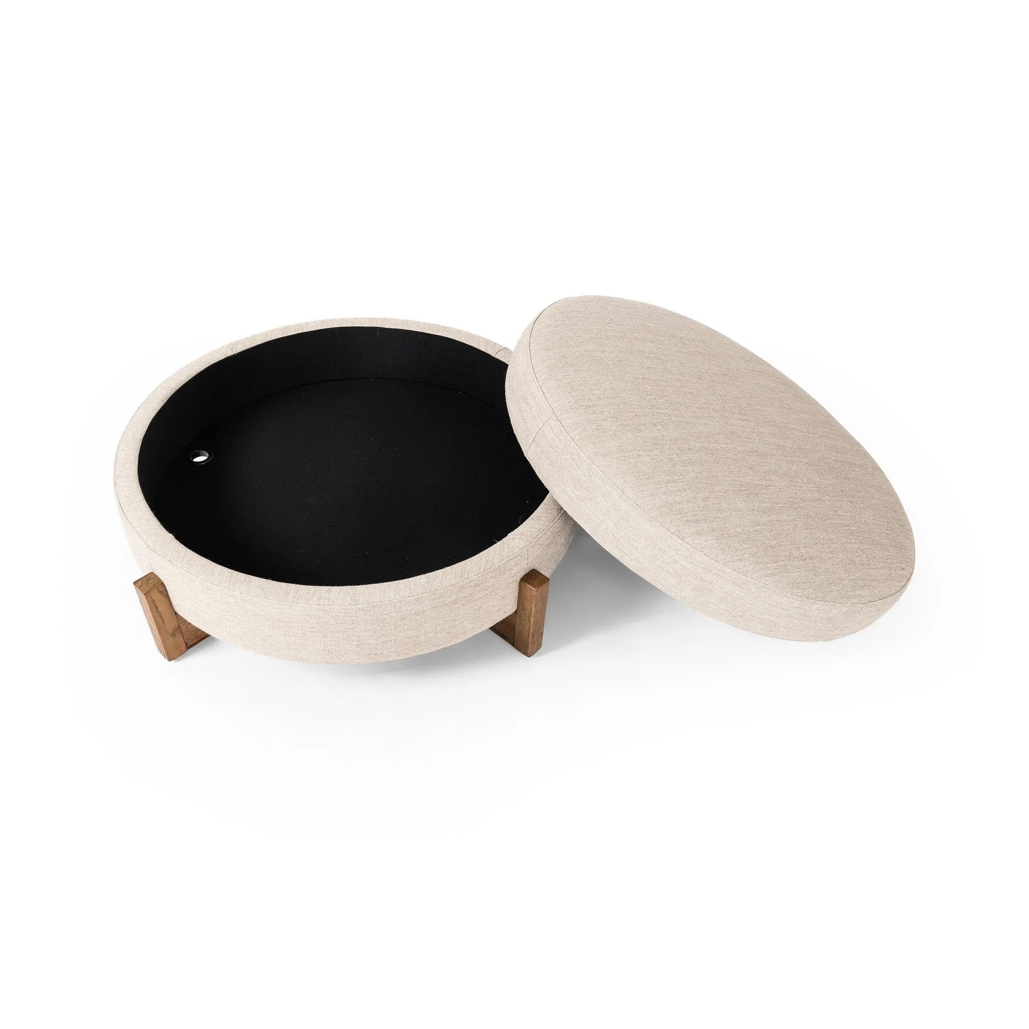 Featuring Esben Alcala Wheat Storage Ottoman by Four Hands at Amethyst Home. 25"Overall Dimensions: 25.00"w x 25.00"d x 20.00"hWeight: 32.63 lbs39"Overall Dimensions: 39.00"w x 39.00"d x 17.50"hWeight: 58.86 lbsMaterials: 70% Polyester, 20% Viscose (Rayon), 10% Flax/Linen, Solid Oak, 100% Polyester. Amethyst Home provides interior design, new home construction design consulting, vintage area rugs, and lighting in the Monterey metro area.