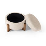 Featuring Esben Alcala Wheat Storage Ottoman by Four Hands at Amethyst Home. 25"Overall Dimensions: 25.00"w x 25.00"d x 20.00"hWeight: 32.63 lbs39"Overall Dimensions: 39.00"w x 39.00"d x 17.50"hWeight: 58.86 lbsMaterials: 70% Polyester, 20% Viscose (Rayon), 10% Flax/Linen, Solid Oak, 100% Polyester. Amethyst Home provides interior design, new home construction design consulting, vintage area rugs, and lighting in the Park City metro area.