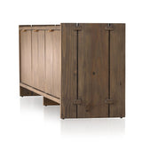 Featuring Etro Tawny Pine Media Console by Four Hands at Amethyst Home. Inspired by retro European design, a character-rich media console is made from solid pine, with mortise and tenon joinery spanning its sides. Door pulls of top-grain leather add a textural finishing touch, while three rear cutouts keep cords out of sight.Overall Dimensions: 78.00"w x 18. Amethyst Home provides interior design, new home construction design consulting, vintage area rugs, and lighting in the Nashville metro area.