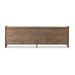 Featuring Etro Tawny Pine Media Console by Four Hands at Amethyst Home. Inspired by retro European design, a character-rich media console is made from solid pine, with mortise and tenon joinery spanning its sides. Door pulls of top-grain leather add a textural finishing touch, while three rear cutouts keep cords out of sight.Overall Dimensions: 78.00"w x 18.00". Amethyst Home provides interior design, new home construction design consulting, vintage area rugs, and lighting in the Omaha metro area.