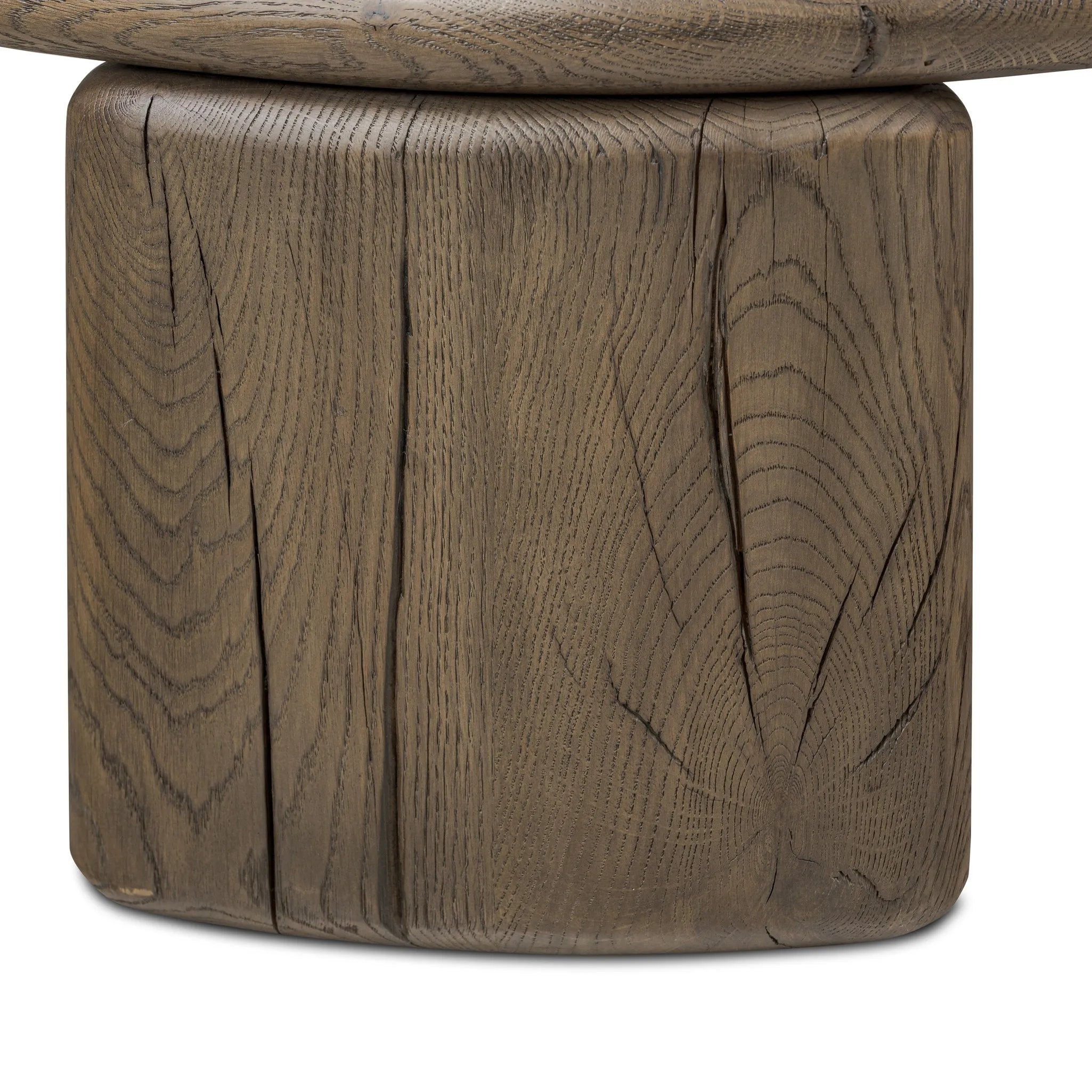 A organically shapely coffee table made from solid reclaimed French oak. Designed in partnership with longtime Four Hands collaborator Thomas Bina and Brazilian designer Ronald Sasson Amethyst Home provides interior design, new home construction design consulting, vintage area rugs, and lighting in the Nashville metro area.