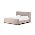 A transitional style to complement your collection, sheltered head and footboards shape a soft, contour-inspired silhouette, grounded by a plinth ash base. With clean lines and all-around cushioning, this upholstered bed brings an inviting look to the bedroom Amethyst Home provides interior design, new home construction design consulting, vintage area rugs, and lighting in the Scottsdale metro area.
