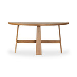 Featuring Fara Light Brown Oak Console Table by Four Hands at Amethyst Home. Made from light brown oak, a tripod base supports a uniquely shaped tabletop for a look that feels both simple and artistic.Overall Dimensions: 60.00"w x 18.00"d x 30.00"hWeight : 42.55 lbsMaterials: Solid Oak. Amethyst Home provides interior design, new home construction design consulting, vintage area rugs, and lighting in the Los Angeles metro area.