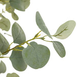 High-quality construction crafts the branches and disc-shaped leaves of this faux eucalyptus tree, for a realistic look that's designed for easy living. Ships in a black plastic liner pot. For indoor use only Amethyst Home provides interior design, new home construction design consulting, vintage area rugs, and lighting in the Newport Beach metro area.