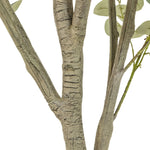 High-quality construction crafts the branches and disc-shaped leaves of this faux eucalyptus tree, for a realistic look that's designed for easy living. Ships in a black plastic liner pot. For indoor use only Amethyst Home provides interior design, new home construction design consulting, vintage area rugs, and lighting in the Winter Garden metro area.