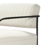 A slim take on a timeless silhouette. Hammered iron frames a squared seat and bolster back upholstered in striped, neutral fabric. Cover or store inside during inclement weather and when not in use.As enthusiasts of modern design at Amethyst, we love the nature inspired Fenn Outdoor Sofa-78" - Amalfi Natural. Amethyst Home provides interior design, new home construction design consulting, vintage area rugs, and lighting in the Salt Lake City metro area.