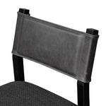 Featuring Ferris Gibson Black Bar + Counter Stool by Four Hands at Amethyst Home. Perfectly sized for the counter, black-finished parawood frames squared seating of high-performance fabric, with black top-grain leather backing. Performance fabrics are specially created to withstand spills, stains, high traffic and wear, ensuring long-term comfort and unmatched. Amethyst Home provides interior design, new home construction design consulting, vintage area rugs, and lighting in the Boston metro area.