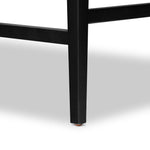 Featuring Ferris Gibson Black Bar + Counter Stool by Four Hands at Amethyst Home. Perfectly sized for the counter, black-finished parawood frames squared seating of high-performance fabric, with black top-grain leather backing. Performance fabrics are specially created to withstand spills, stains, high traffic and wear, ensuring long-term comfort and unmatc. Amethyst Home provides interior design, new home construction design consulting, vintage area rugs, and lighting in the Park City metro area.