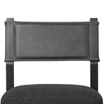 Featuring Ferris Gibson Black Bar + Counter Stool by Four Hands at Amethyst Home. Perfectly sized for the counter, black-finished parawood frames squared seating of high-performance fabric, with black top-grain leather backing. Performance fabrics are specially created to withstand spills, stains, high traffic and wear, ensuring long-term comfort and unmatche. Amethyst Home provides interior design, new home construction design consulting, vintage area rugs, and lighting in the Seattle metro area.