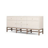 Featuring Fiona Russet Mahogany Sideboard by Four Hands at Amethyst Home. Overall Dimensions: 78.00"w x 18.00"d x 34.50"hWeight : 197.75 lbsMaterials: Solid Mahogany, Iron, Sugar Palm. Amethyst Home provides interior design, new home construction design consulting, vintage area rugs, and lighting in the Charlotte metro area.