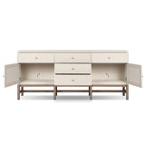 Featuring Fiona Russet Mahogany Sideboard by Four Hands at Amethyst Home. Overall Dimensions: 78.00"w x 18.00"d x 34.50"hWeight : 197.75 lbsMaterials: Solid Mahogany, Iron, Sugar Palm. Amethyst Home provides interior design, new home construction design consulting, vintage area rugs, and lighting in the Omaha metro area.