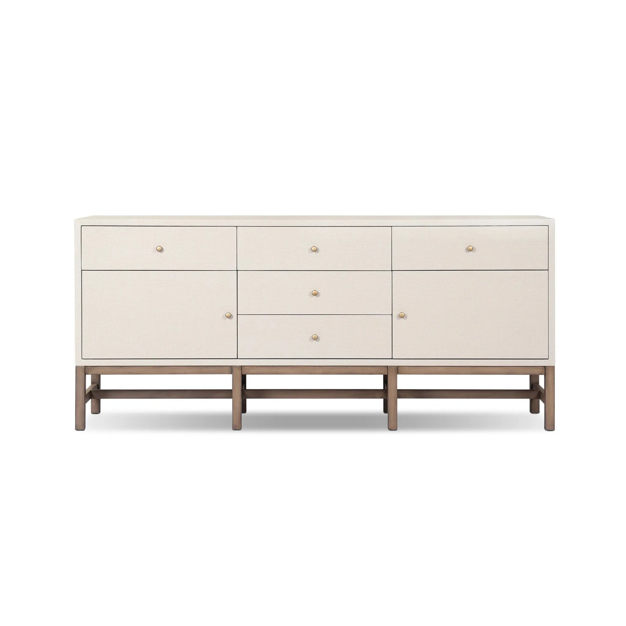 Featuring Fiona Russet Mahogany Sideboard by Four Hands at Amethyst Home. Overall Dimensions: 78.00"w x 18.00"d x 34.50"hWeight : 197.75 lbsMaterials: Solid Mahogany, Iron, Sugar Palm. Amethyst Home provides interior design, new home construction design consulting, vintage area rugs, and lighting in the Park City metro area.