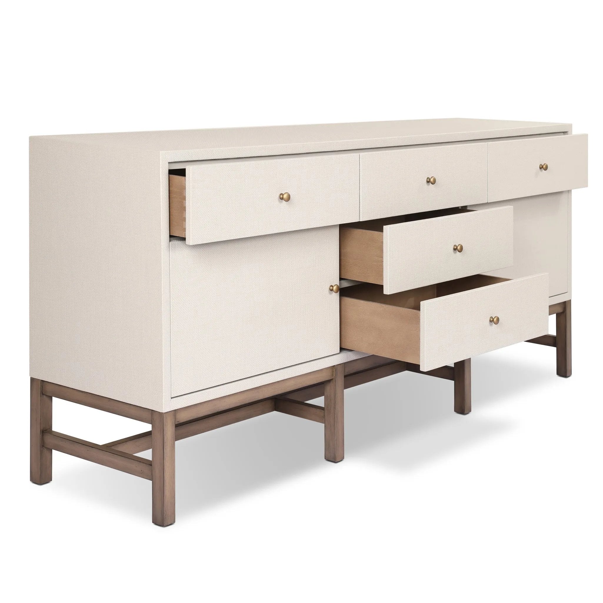 Featuring Fiona Russet Mahogany Sideboard by Four Hands at Amethyst Home. Overall Dimensions: 78.00"w x 18.00"d x 34.50"hWeight : 197.75 lbsMaterials: Solid Mahogany, Iron, Sugar Palm. Amethyst Home provides interior design, new home construction design consulting, vintage area rugs, and lighting in the Tampa metro area.