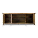 Featuring Florent Amber Oak Sideboard by Four Hands at Amethyst Home. The Florent Amber Oak Sideboard is a versatile and functional addition to any home. Crafted with high-quality materials, this sideboard provides ample storage space and a stylish aesthetic. Perfect for organizing your home and showcasing your personal style, this sideboard is a must-h. Amethyst Home provides interior design, new home construction design consulting, vintage area rugs, and lighting in the Newport Beach metro area.