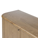 Featuring Florent Amber Oak Sideboard by Four Hands at Amethyst Home. The Florent Amber Oak Sideboard is a versatile and functional addition to any home. Crafted with high-quality materials, this sideboard provides ample storage space and a stylish aesthetic. Perfect for organizing your home and showcasing your personal style, this sideboard is a must-have for . Amethyst Home provides interior design, new home construction design consulting, vintage area rugs, and lighting in the Tampa metro area.