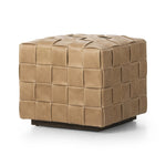 Featuring Flores Palermo Drift Ottoman by Four Hands at Amethyst Home. Soft, specialized top-grain leather is hand-woven, crafting a look of a treasured vintage find. Use as bonus seating or style with a tray for an extra surface.Overall Dimensions: 19.50"w x 19.50"d x 17.00"hWeight : 31.31 lbsMaterials: Top Grain Leather, Solid Oak, 100% Polyester. Amethyst Home provides interior design, new home construction design consulting, vintage area rugs, and lighting in the Portland metro area.