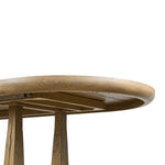 Make space to gather around. This extendable dining table is crafted from drifted oak veneer with a semi-trestle base, thick legs and an oval-shaped surface. The extension expands the table from 84" to a roomier 104" Amethyst Home provides interior design, new home construction design consulting, vintage area rugs, and lighting in the Alpharetta metro area.