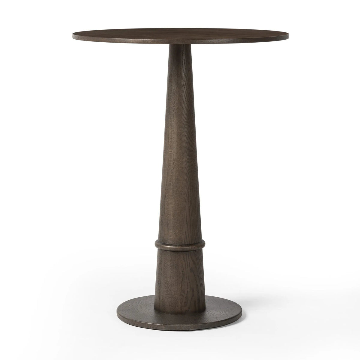 Goetz Brown Oak Veneer Bar Table | ready to ship!