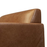 A bold chair design inspired by Italian modernism. Made from rich top-grain leather, with a wide format that contrasts slimmer chamfered legs leaving airiness underneath. The result: A beautiful balance of scale.As enthusiasts of wabi sabi style at Amethyst, we love the optimistic inspired Graford Chair - Chaps Saddle. Amethyst Home provides interior design, new home construction design consulting, vintage area rugs, and lighting in the Newport Beach metro area.