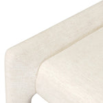 A bold design inspired by Italian modernism. Made from Crypton® performance fabric, with a wide format that contrasts slimmer chamfered legs and a thin metal footrest. The result: A beautiful balance of scale, perfectly sized for the counter. Amethyst Home provides interior design, new home construction design consulting, vintage area rugs, and lighting in the Los Angeles metro area.