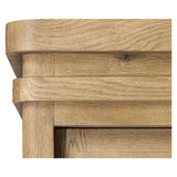 Large, traditional cabinetry of honey-finished oak brings a timeless look — and plenty of storage — to any room in the house. Sliding glass doors modernize this heritage-inspired piece, so you can style your favorite books and belongings. Six roomy drawers create endless storage possibilities for your space Amethyst Home provides interior design, new home construction design consulting, vintage area rugs, and lighting in the Salt Lake City metro area.
