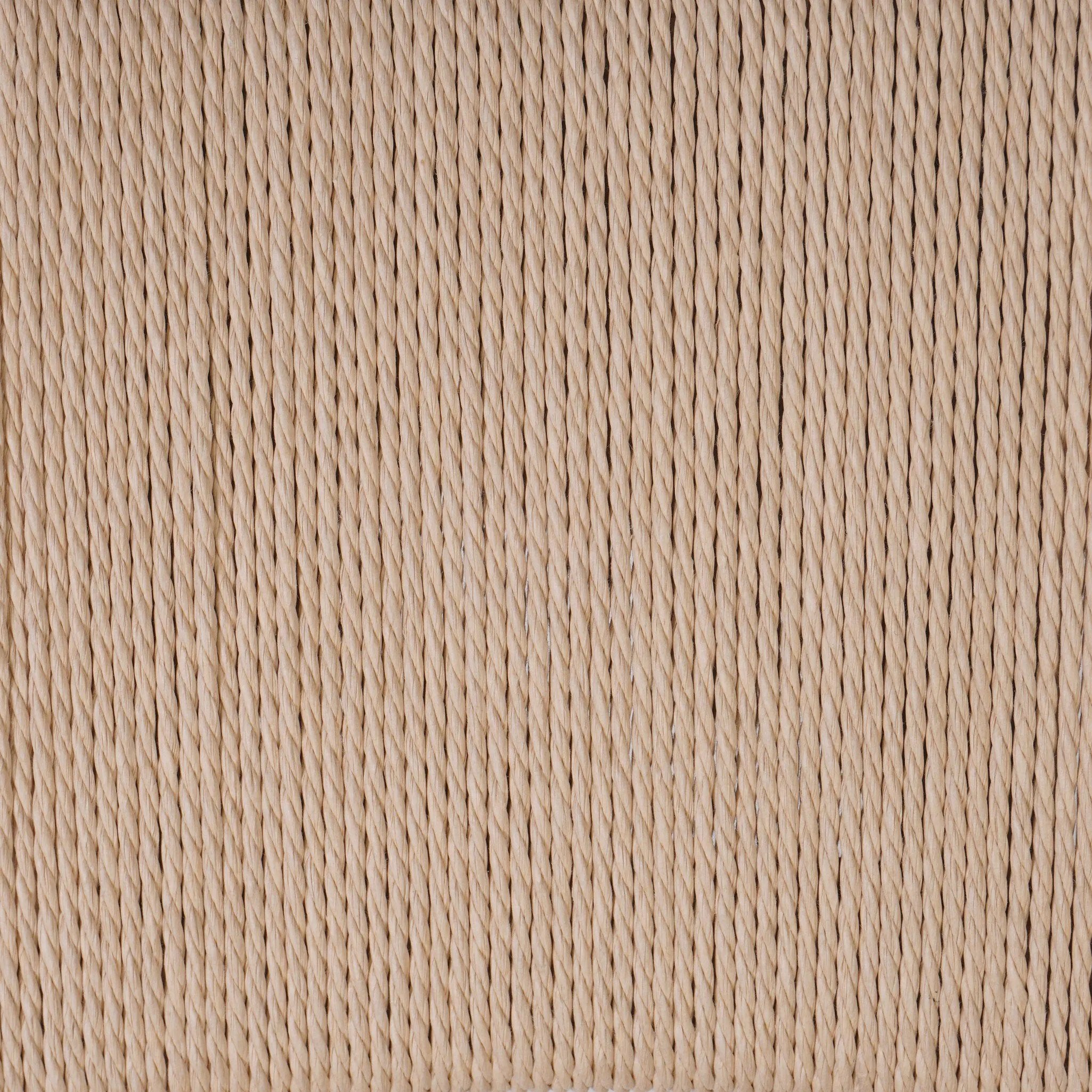 A curved back wrapped and textural woven paper cord take this everyday counter stool to new heights. Natural nettlewood frames a linen-blend seat for a clean look Amethyst Home provides interior design, new home construction design consulting, vintage area rugs, and lighting in the Miami metro area.