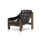 Featuring Halston Black Leather Chair by Four Hands at Amethyst Home. Featured in one of our recent home tours -- the Halston leather chair is the ultimate in comfort and surprised everyone who sat in it.  It has a hammock sling style construction that just feels sooo right.
Overall Dimensions: 30"W x 34.25"L x 32"HMaterials: Top Grain Leather, Solid AshSe. Amethyst Home provides interior design, new home construction design consulting, vintage area rugs, and lighting in the Des Moines metro area.